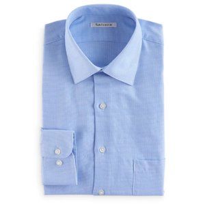 Van Heusen Regular-Fit Wrinkle-Free No-Iron Men’s Dress Shirt in Baby Blue